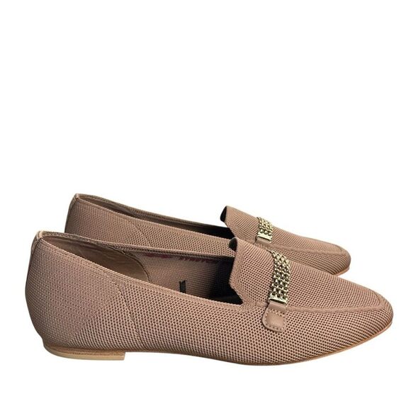 Skechers Cleo Snip Flats Womens 8M Mocha Tan Chain Woven Stretch Shoes - Picture 2 of 7